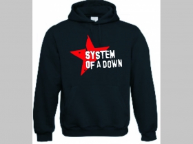 System of a Down čierna mikina s kapucou stiahnutelnou šnúrkami a klokankovým vreckom vpredu
